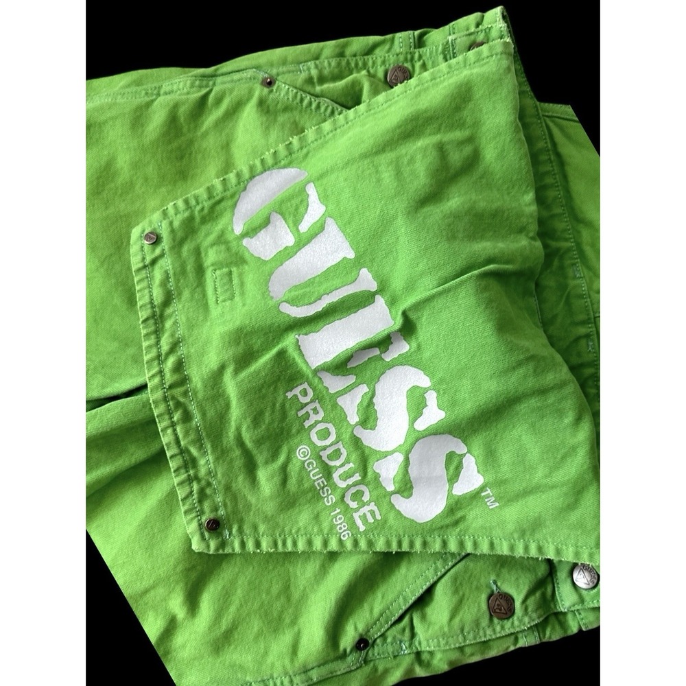 Guess Produce X Sean Wotherspoon Farmers Market Overalls‎ Green Sz 28